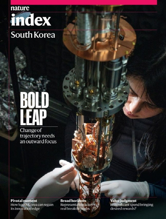 네이처 인덱스 한국 특집호 표지.